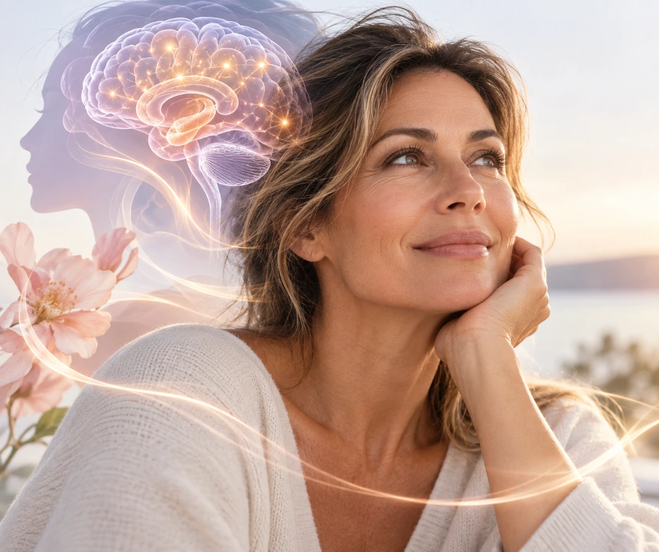 Article artwork for estradiol, menopause, brain fog, and hormone therapy