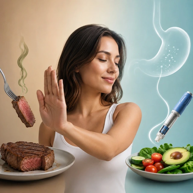 Article artwork for GLP-1-related food aversion and meat ick