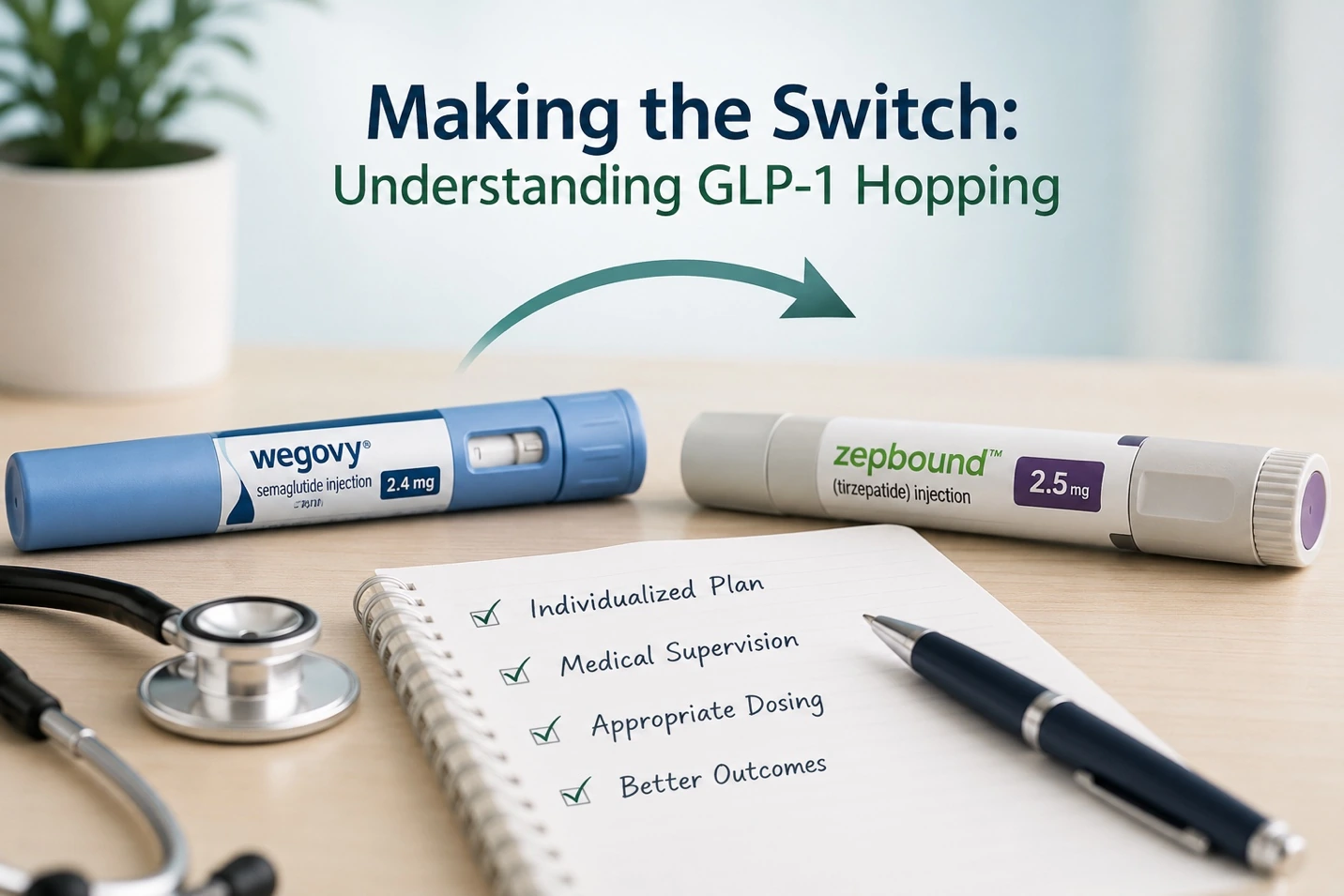 Article artwork for understanding GLP-1 medication switching